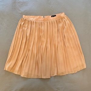 J Crew Pink Pleated Skirt